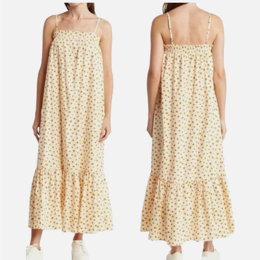 NWT- WeWoreWhat x Revolve Smocked MIDI Ditsy Daisies Dress - Picture 4 of 13